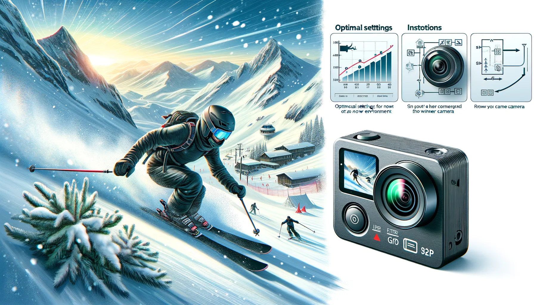 Actioncam bei Wintersport filmen: Anleitungen fuer optimale Einstellungen im Schnee