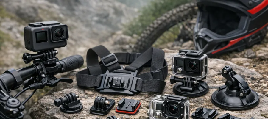 Actioncam beim Mountainbiken einsetzen: Einstellungen und Montage fuer extreme Trails