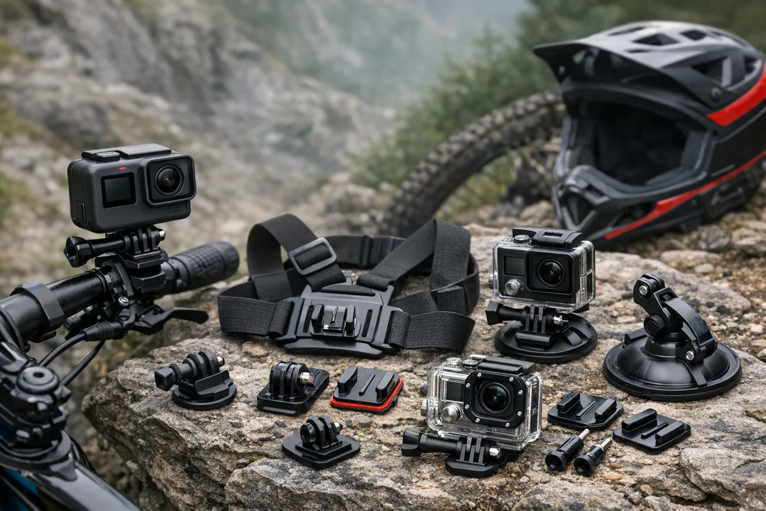 Actioncam beim Mountainbiken einsetzen: Einstellungen und Montage fuer extreme Trails