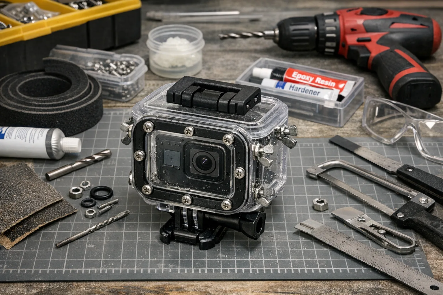 Wasserdichtes DIY Actioncam-Gehaeuse bauen: Schritt-fuer-Schritt Anleitung