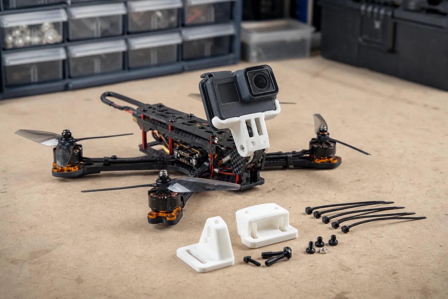 Eigenbau Actioncam-Drohnenhalterung: Schritt-fuer-Schritt DIY-Projekt