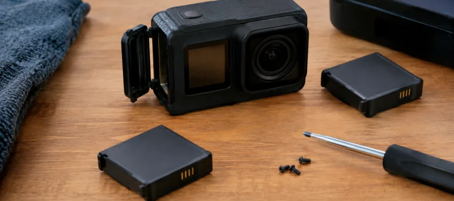 Actioncam-Akku-Wechsel und DIY-Tipps fuer verlaengerte Laufzeit