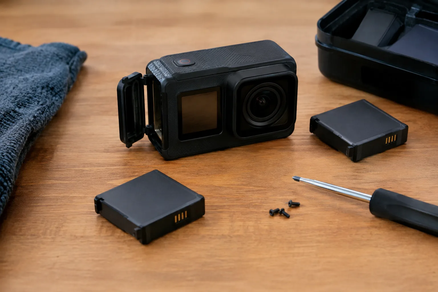 Actioncam-Akku-Wechsel und DIY-Tipps fuer verlaengerte Laufzeit